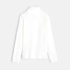 T-shirt with rolled collar