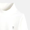 T-shirt with rolled collar