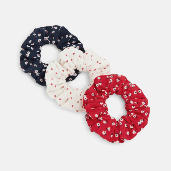 Girls' hair scrunchie (3-pack)