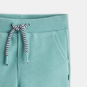 بنطال رياضي من الصوف باللون الأخضر للأولاد الصغار