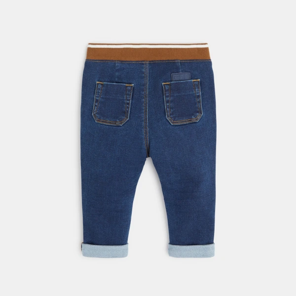 بنطال جينز من قماش الدنيم باللون الأزرق للأطفال الصغار بنطال جينز من قماش الدنيم باللون الأزرق للأطفال الصغار