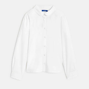 Girls' plain white shirt...