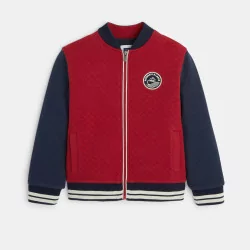 Two-tone quilted fleece...