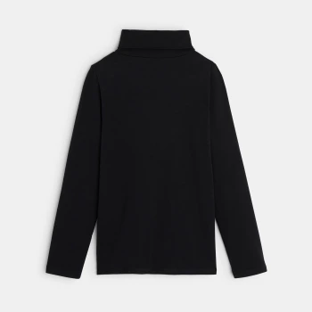 تيشيرت أسود للأولاد بأكمام طويلة