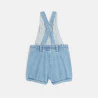 Short denim overalls