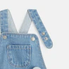 Short denim overalls