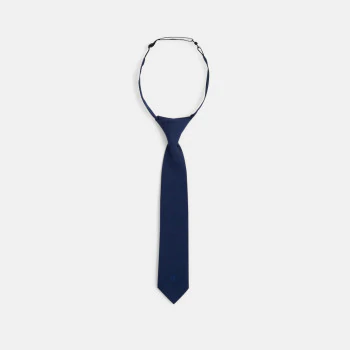 Boys' plain blue tie