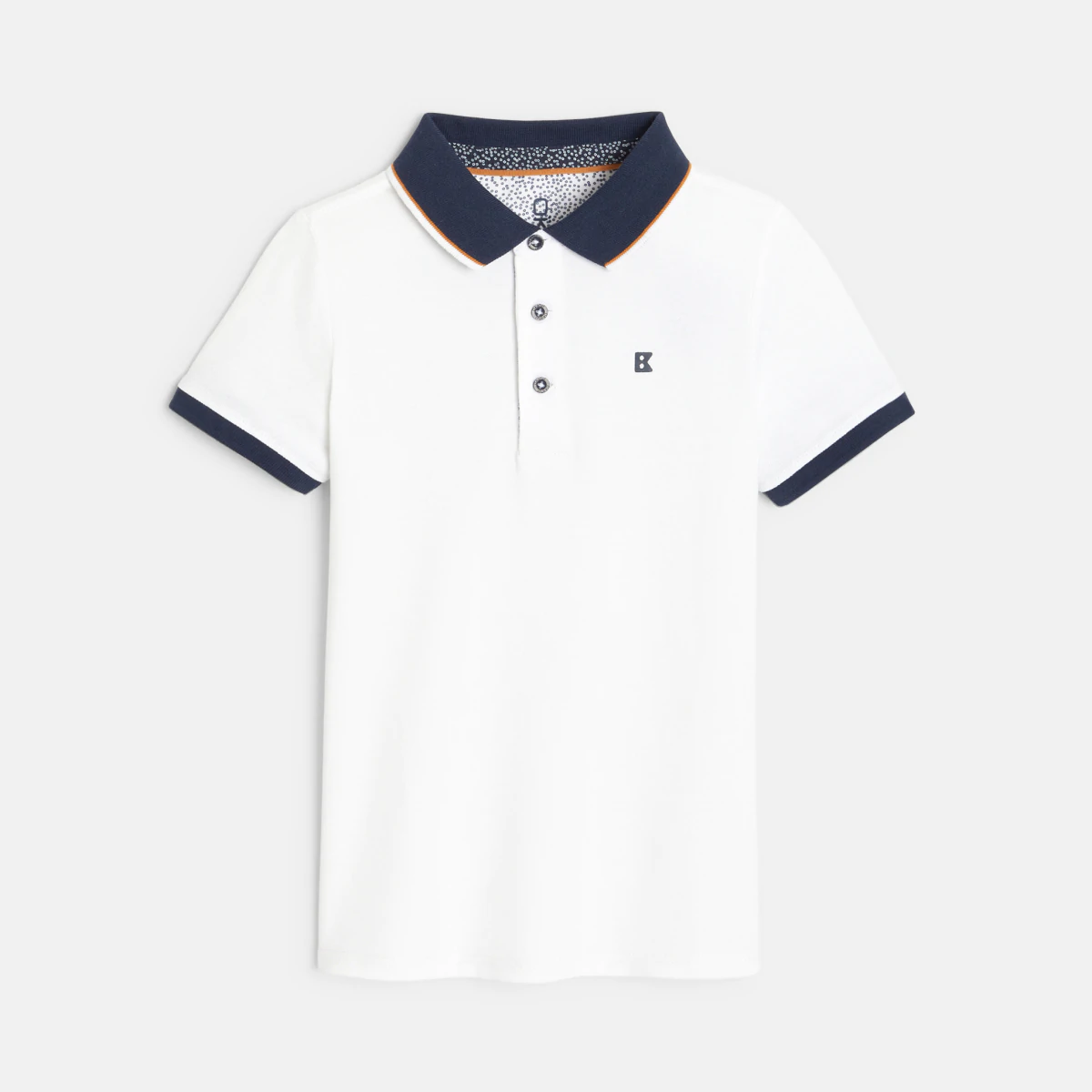 Pique polo shirt with a colorful collar | United Arab Emirates