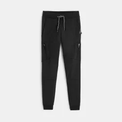 Fleece jogging pants with zip pockets