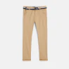 Canvas chino pants with belt