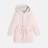 Super soft fleece hooded bathrobe