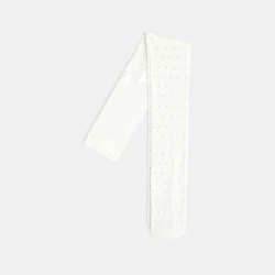 جوارب كولون طويلة من النايلون باللون الأبيض للفتيات