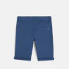 Solid slim fit canvas Bermudas