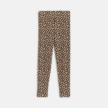 Girls' brown leopard print...