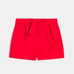 Girls' chic red shorts