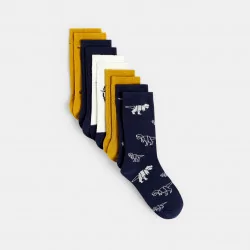Boy's patterned multicoloured socks (set of 5)