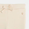 Baby girls' pink soft trousers with elasticated waist