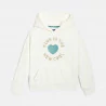 Girls white sweatshirt with a message