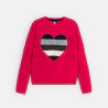 Girl's pink heart sweater