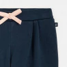 Baby girls' blue floral fleece trousers
