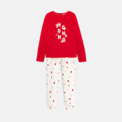 Girl's red Christmas pyjamas