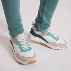 Girls' green running shoes
