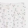 Baby girl's white floral fleece trousers