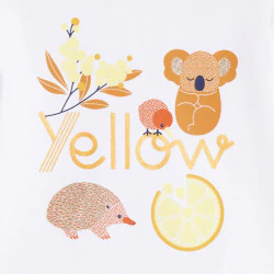 Baby girl's yellow T-shirt