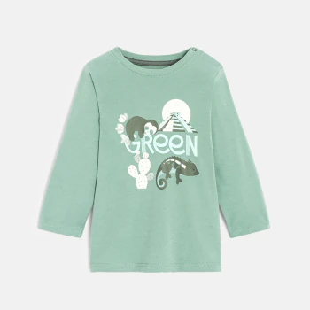 Boy's fun green T-shirt