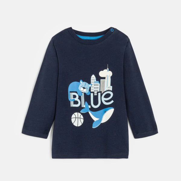 Boy's fun blue T-shirt