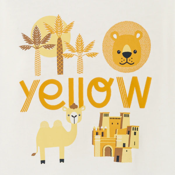 Boy's fun yellow T-shirt
