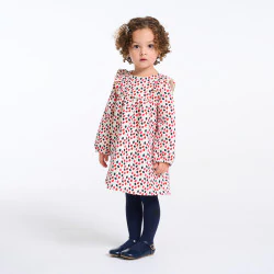 Baby girls' quilted floral dress