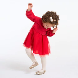 Baby girlu2019s red party dress