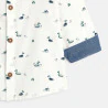 Baby boy's white duck shirt