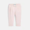 Baby girl's pink fleece trousers