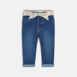 Baby girl's ultra stretchy jeans