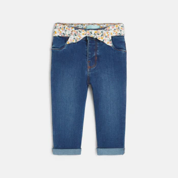 Baby girl's ultra stretchy jeans