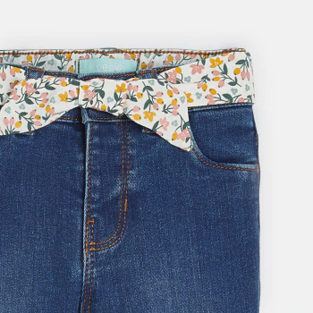 Baby girl's ultra stretchy jeans
