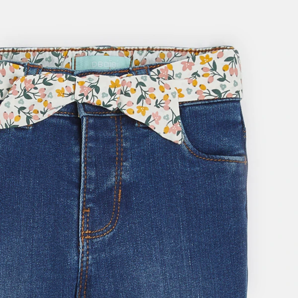 Baby girl's ultra stretchy jeans