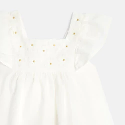 Baby girl's elegant white...