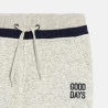 Boys' warm grey fleece joggers