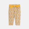 Baby girl's savanna print paperbag trousers