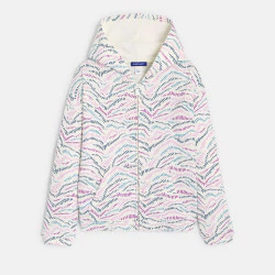 Girl's multicoloured printed sweatshirt