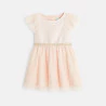 Baby girl's pink shiny party dress