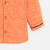 Baby boy's adaptable floral orange shirt