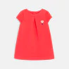 Baby girl's pink fleece dress