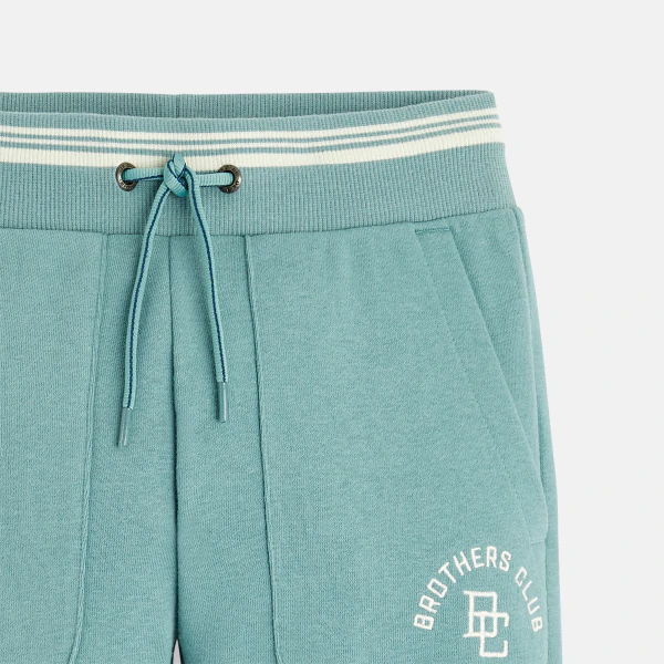 Baby boy's green fleece joggers