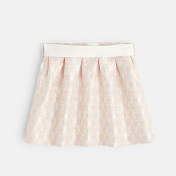 Baby girl's pink sparkly flared skirt