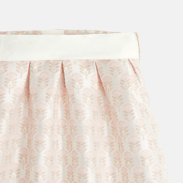 Baby girl's pink sparkly flared skirt