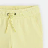 Girl's plain yellow cargo joggers